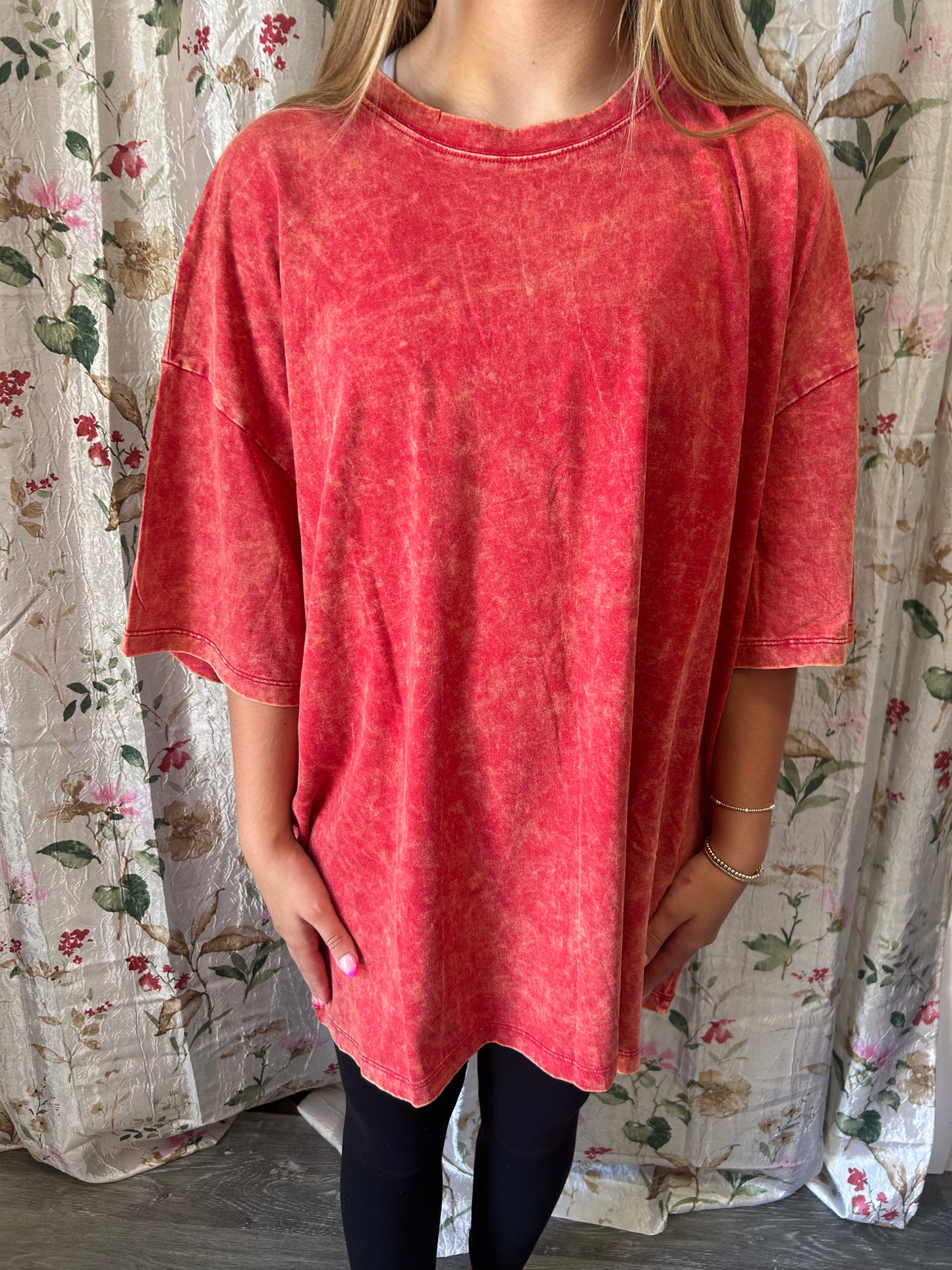 Acid Wash Oversized Tee