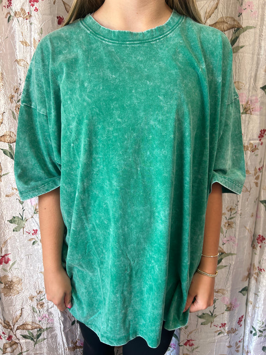 Acid Wash Oversized Tee