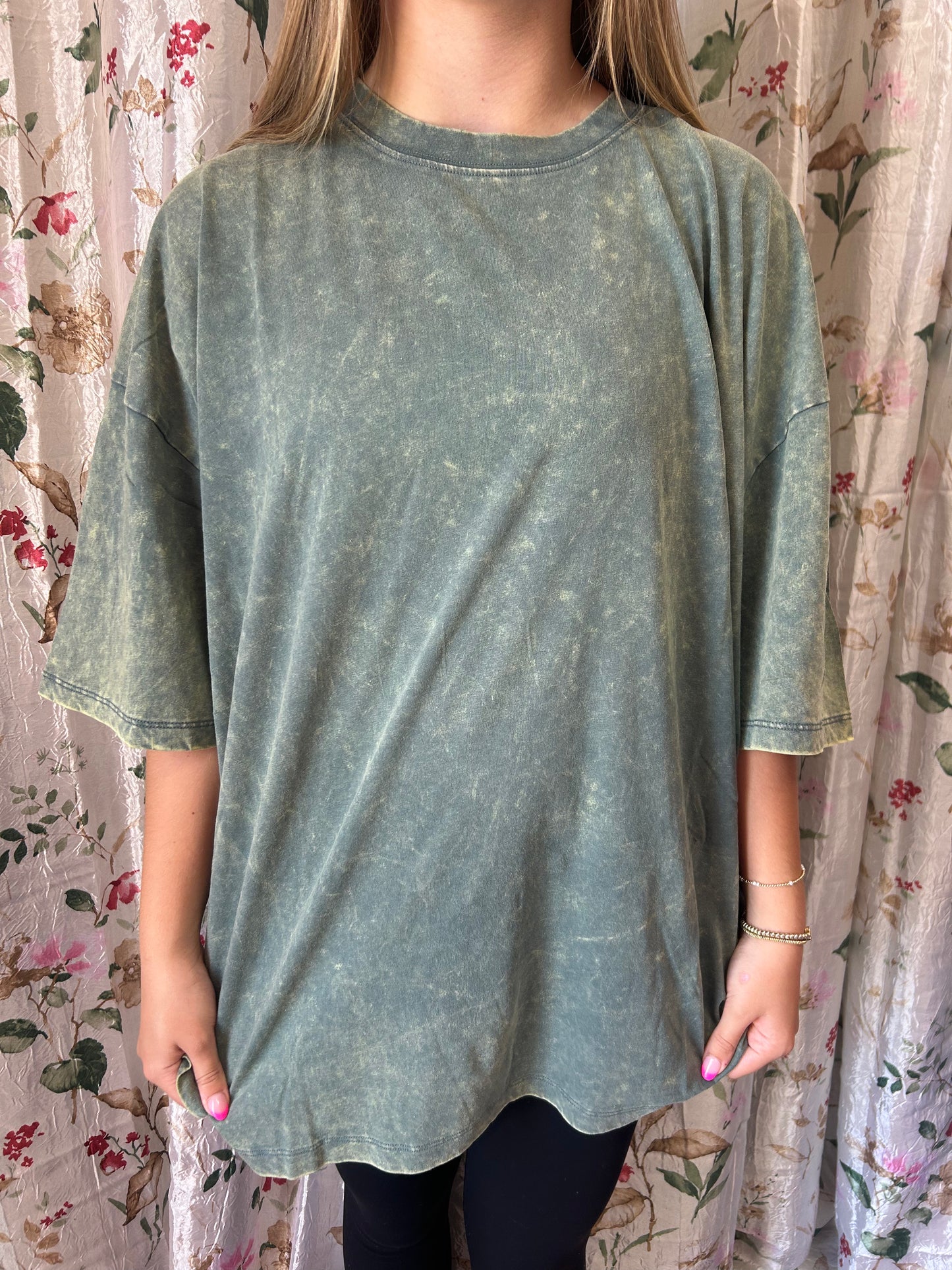 Acid Wash Oversized Tee