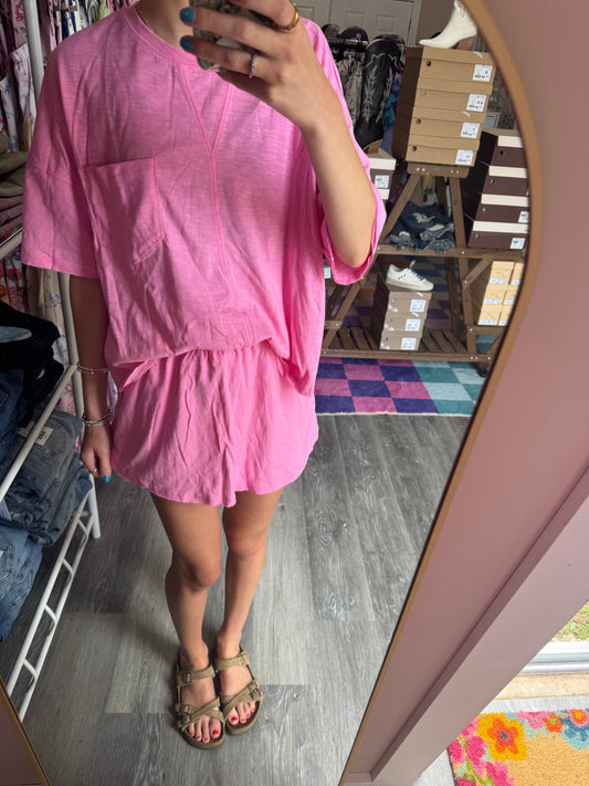 Sachet Pink Skort Set