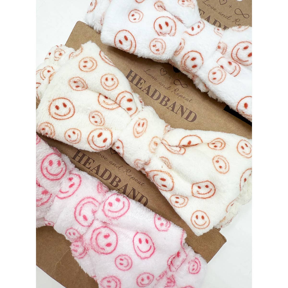 **DOORBUSTER** Happy Face Soft Tone Spa Headband