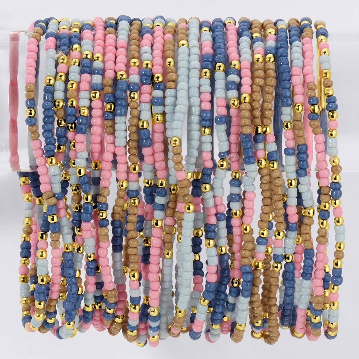 Assorted 2mm Stretch Seed Bead Bracelets