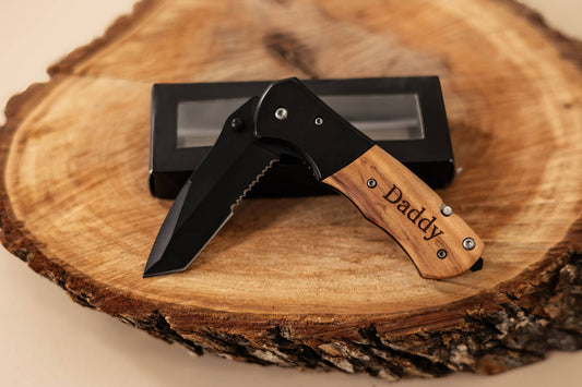 Laser Engraved Knife | Gift For Dad | Father's Day Gift 