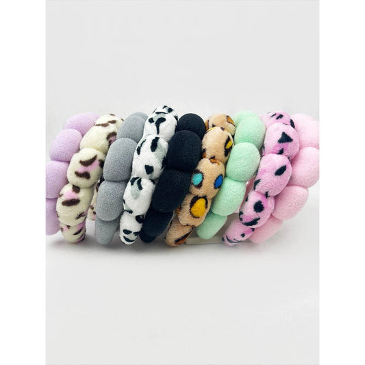 **DOORBUSTER** Leopard and Solid Mix of Spa Headband